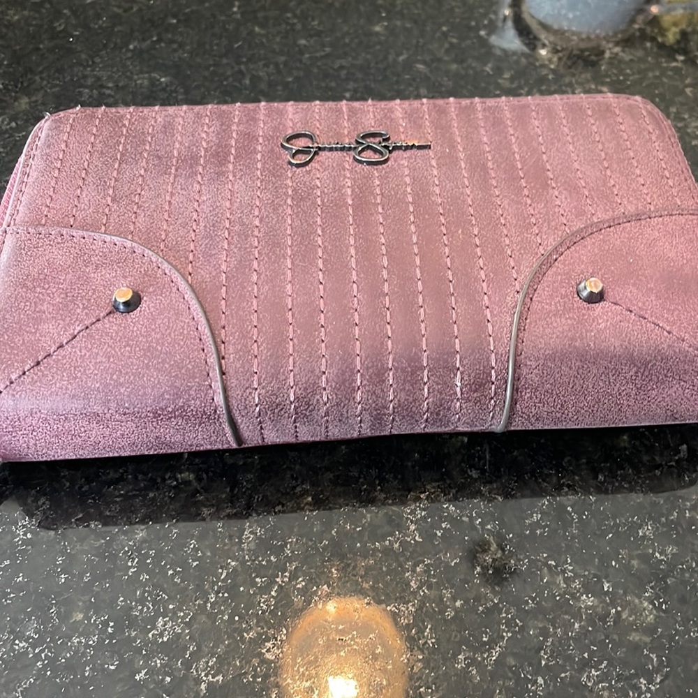 Jessica Simpson wallet/clutch, very good condition, two zippered compartments